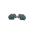 Trunk Hug Elephant Stud Earrings #3414
