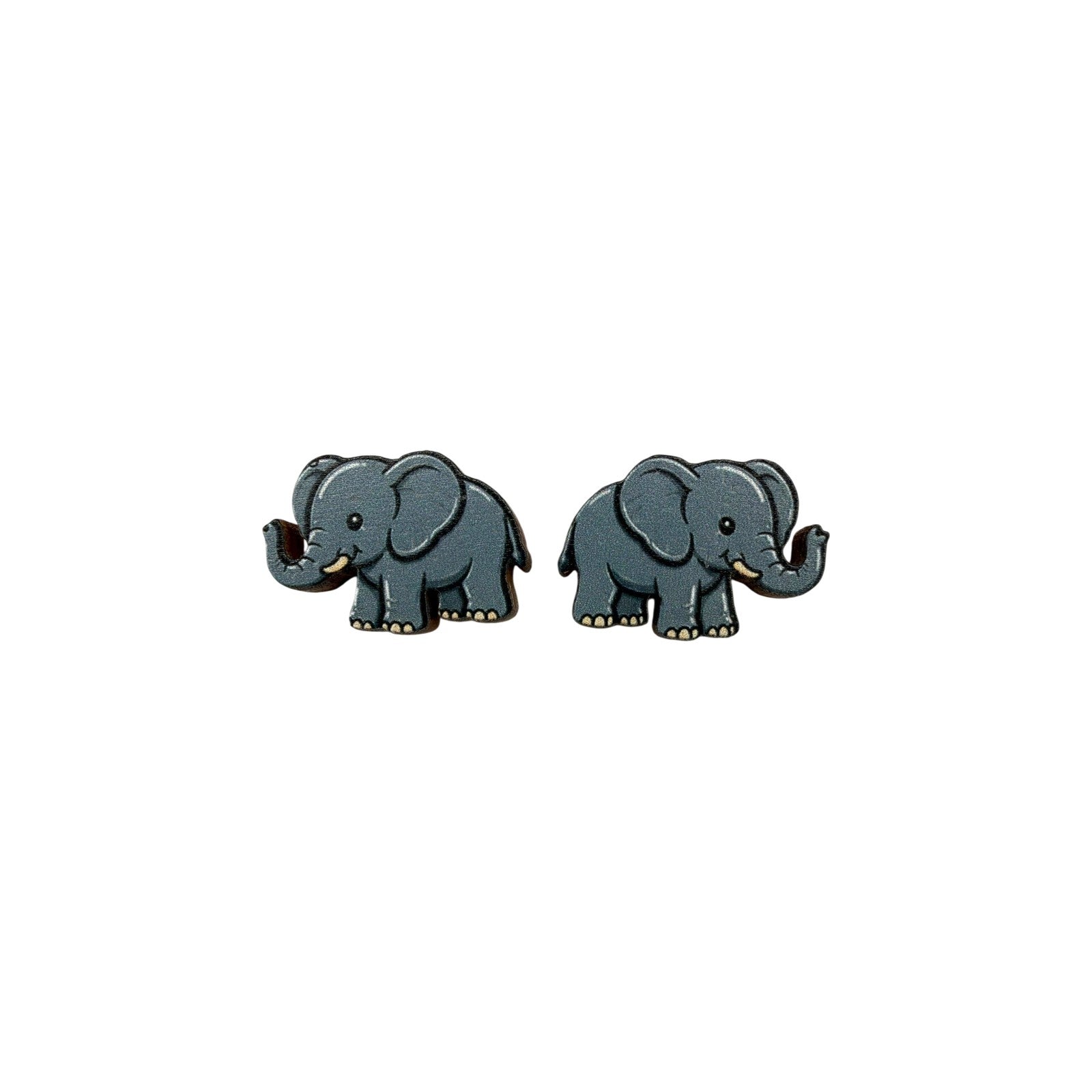 Trunk Hug Elephant Stud Earrings #3414