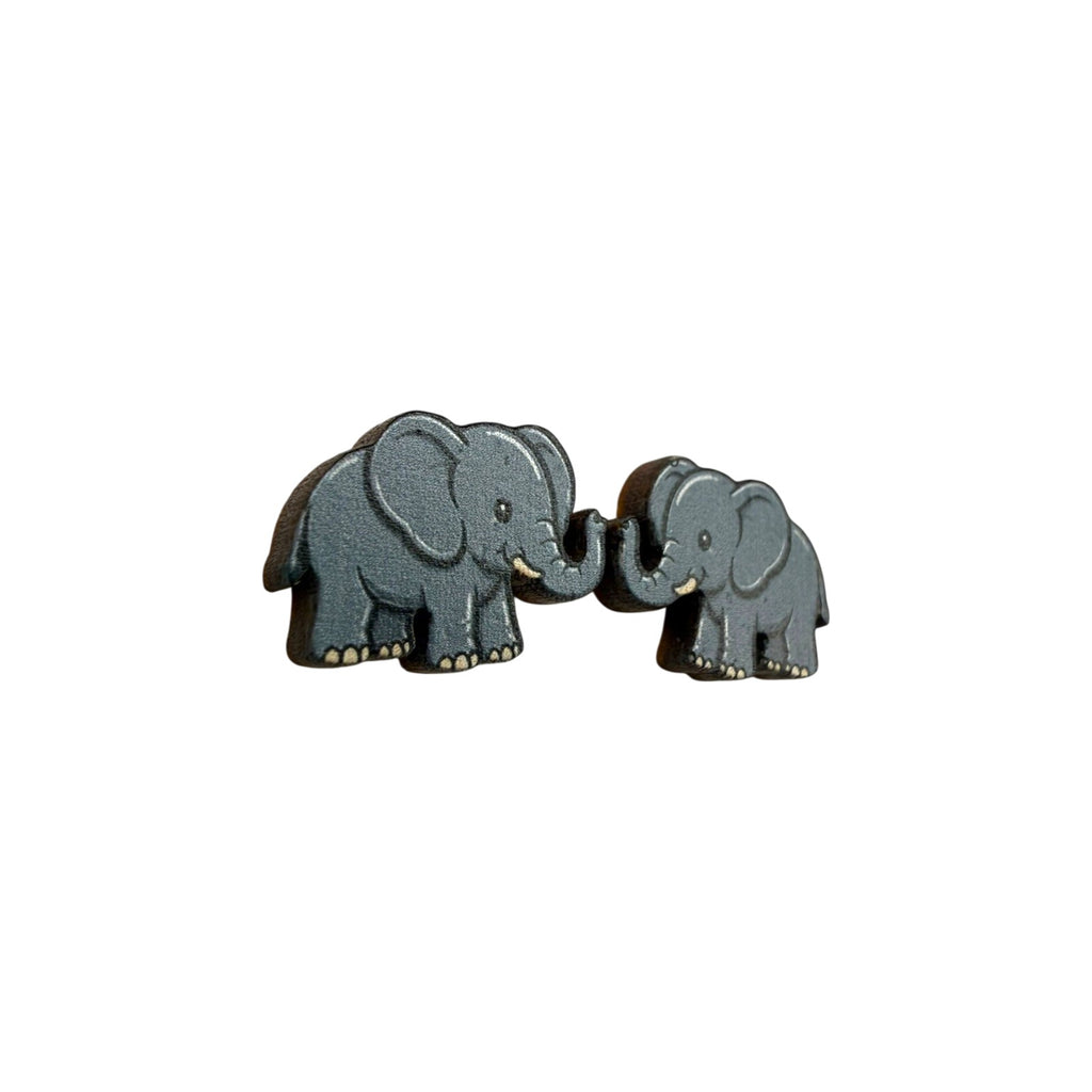 Trunk Hug Elephant Stud Earrings #3414