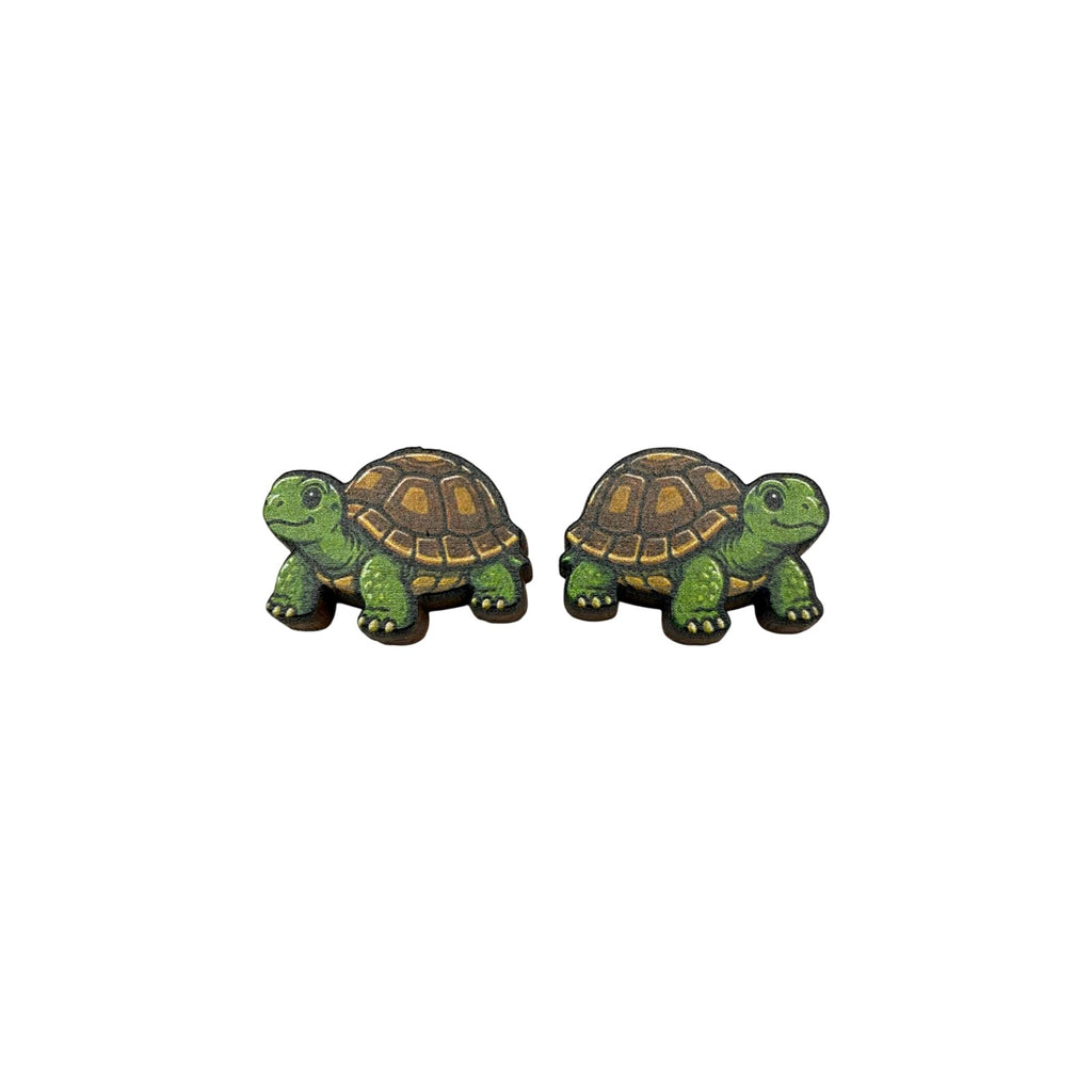 Garden Tortoise Stud Earrings #3415