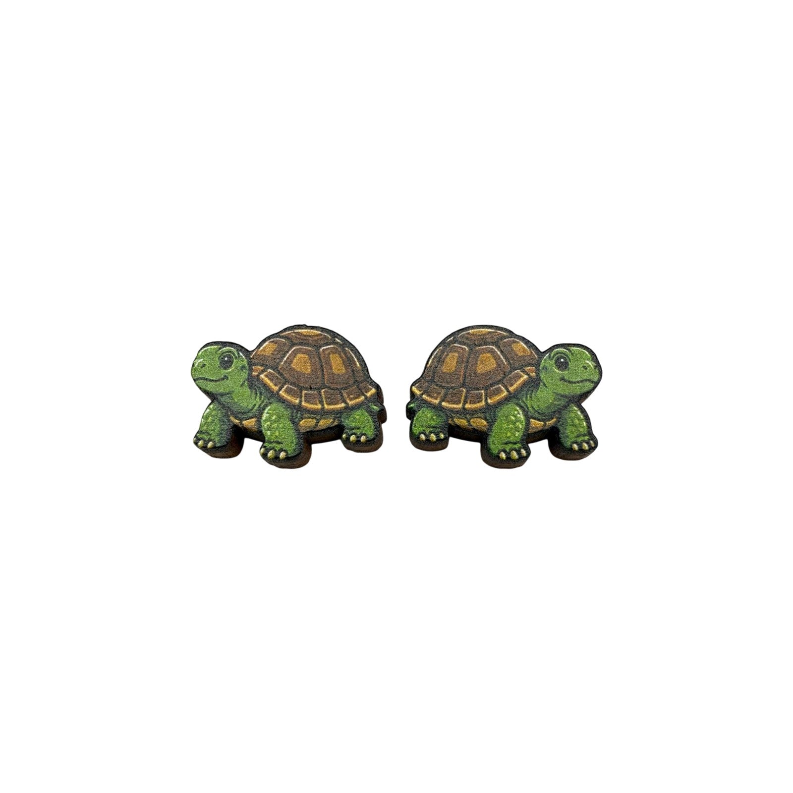 Garden Tortoise Stud Earrings #3415
