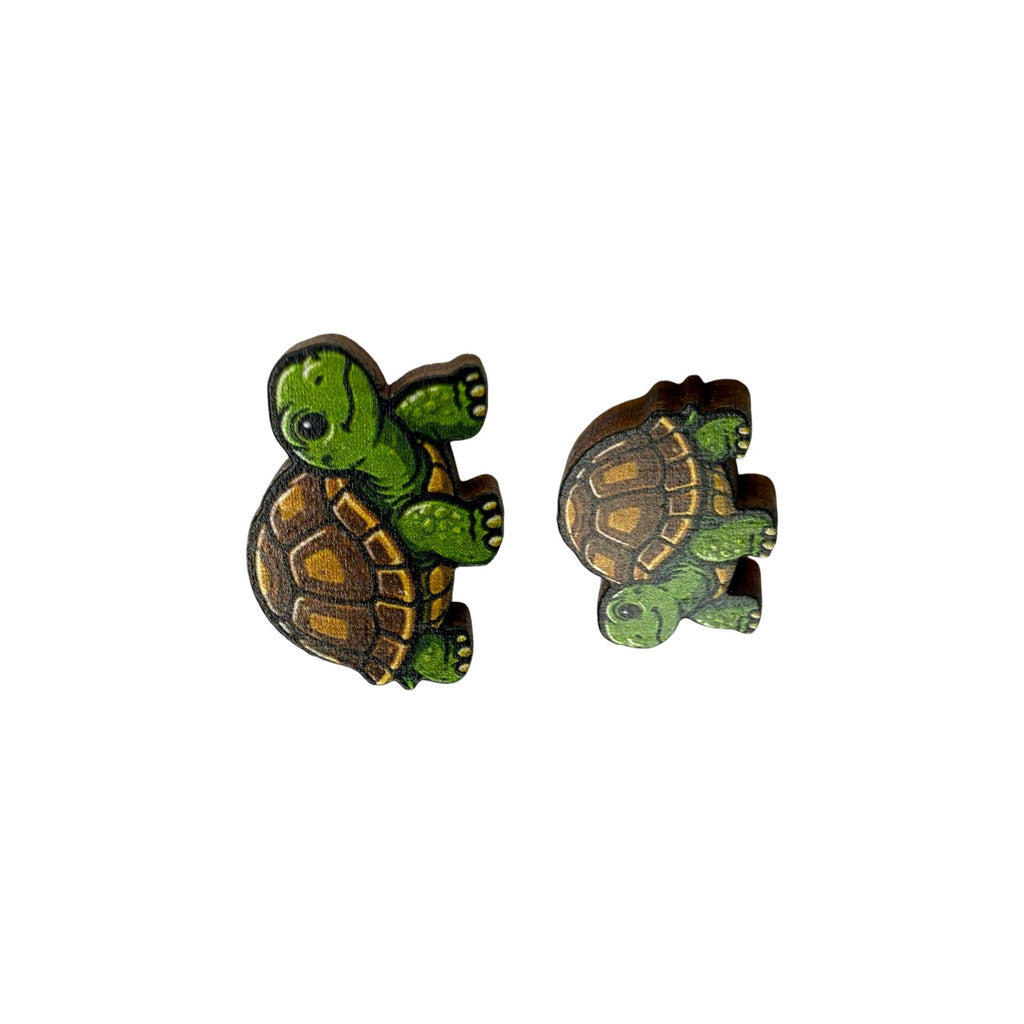 Garden Tortoise Stud Earrings #3415