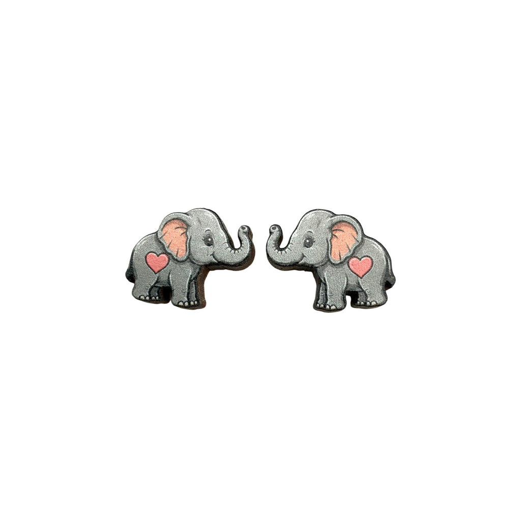 Elephant Sweetheart Stud Earrings #3416