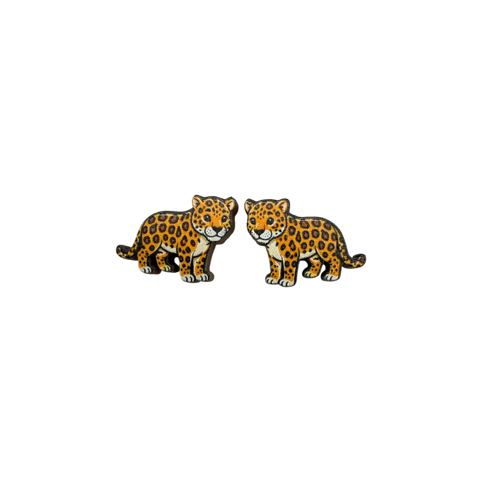 Jaguar Cub Stud Earrings #3417
