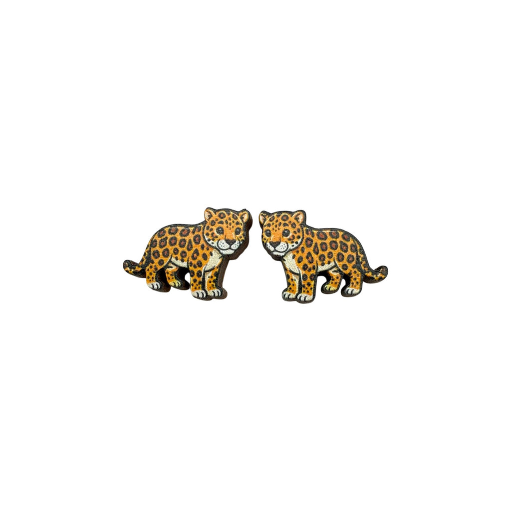 Jaguar Cub Stud Earrings #3417