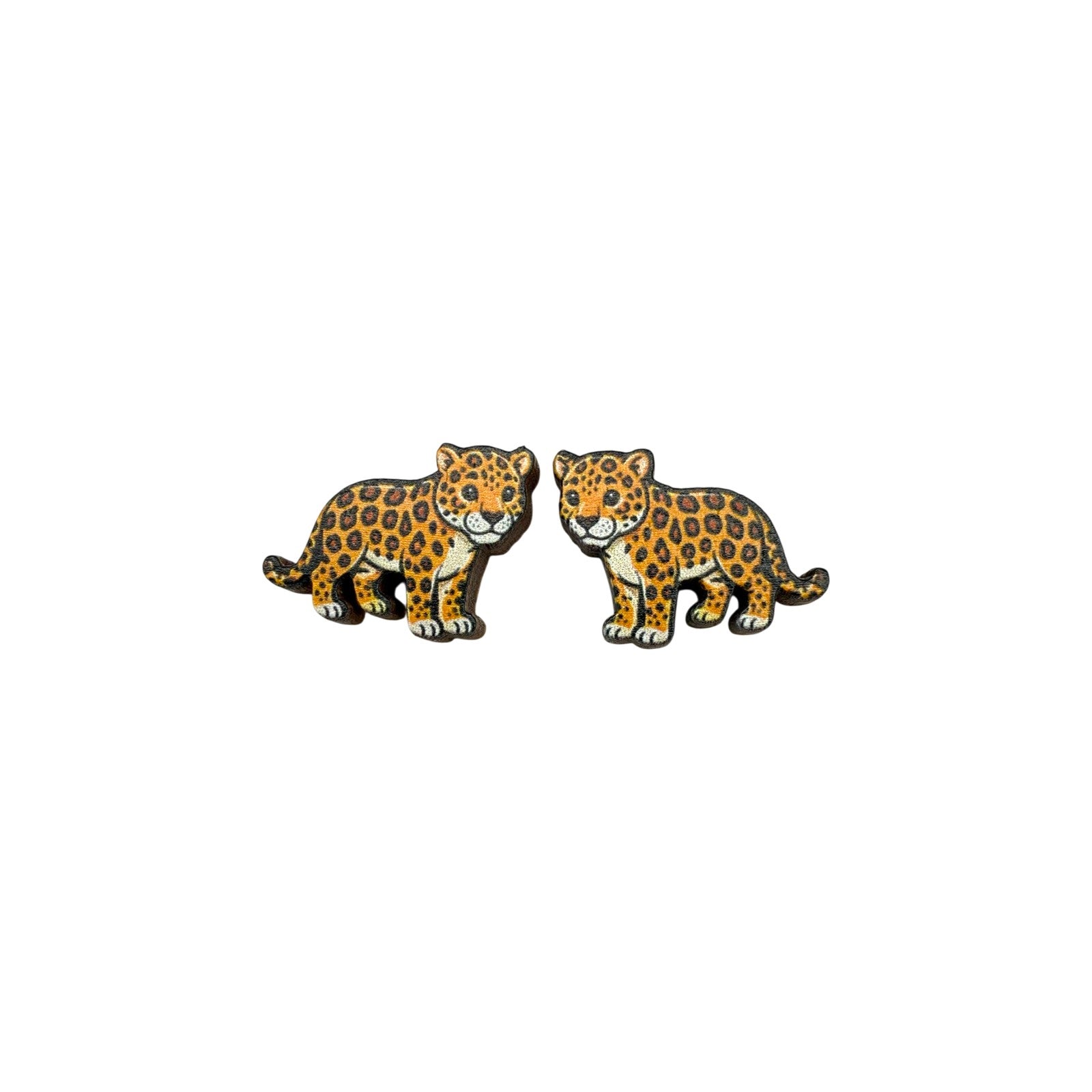 Jaguar Cub Stud Earrings #3417