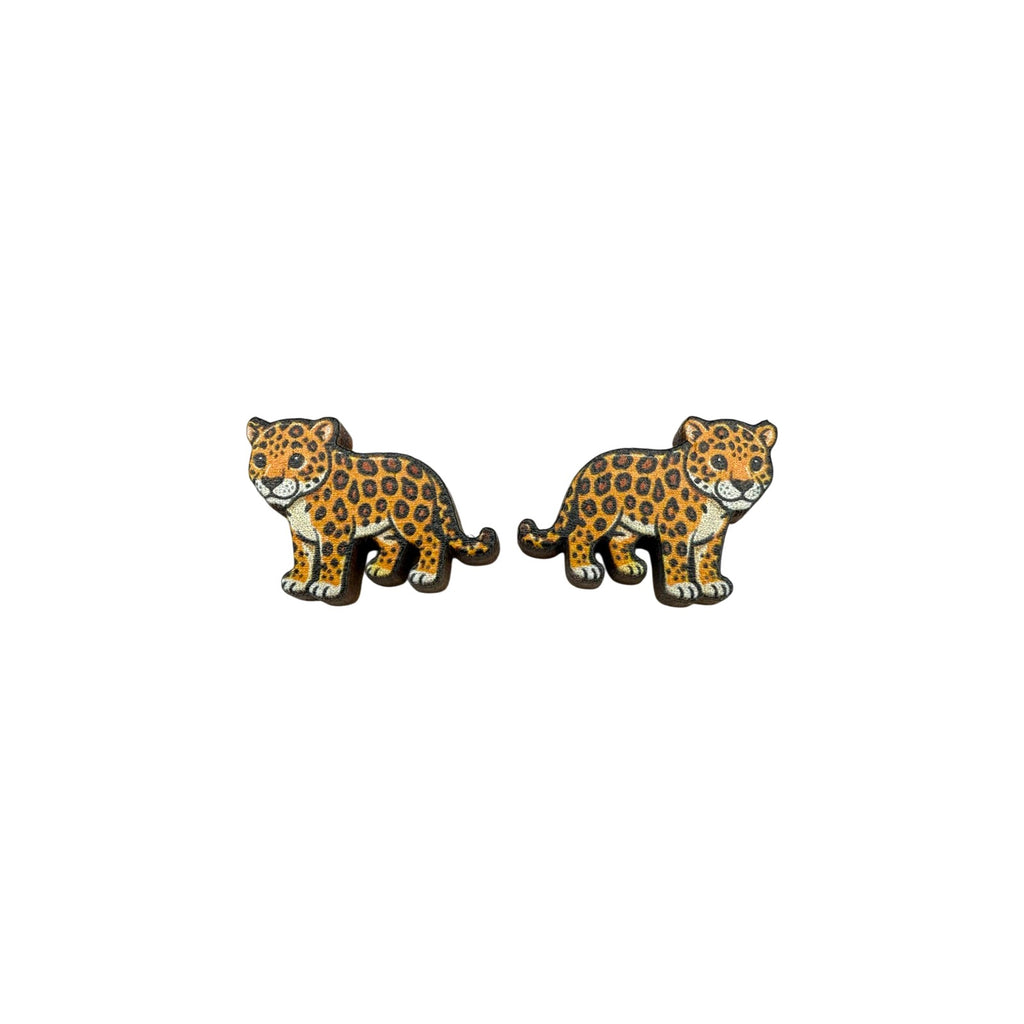 Jaguar Cub Stud Earrings #3417