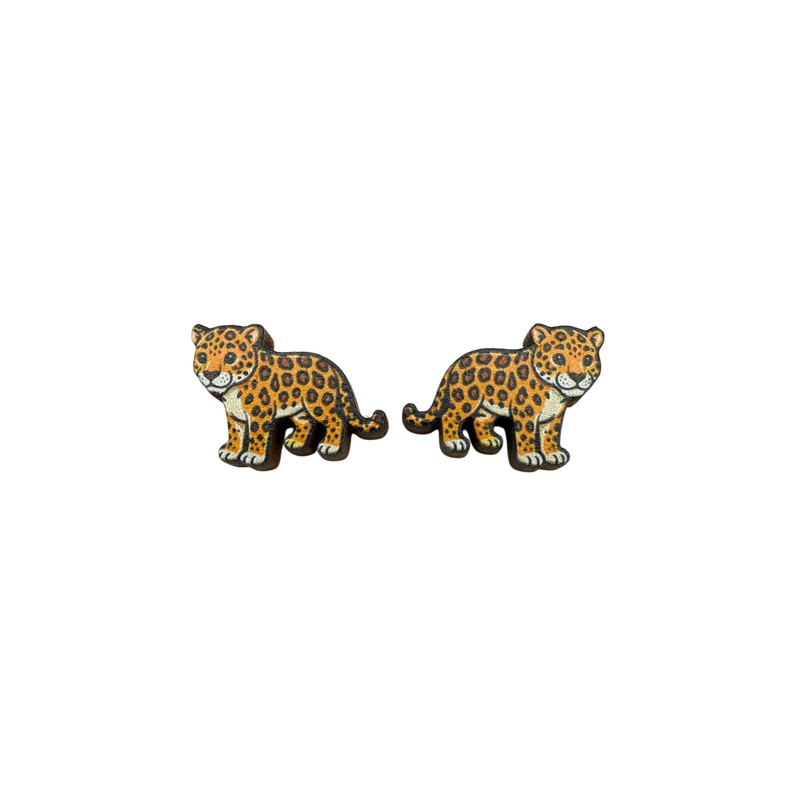 Jaguar Cub Stud Earrings #3417