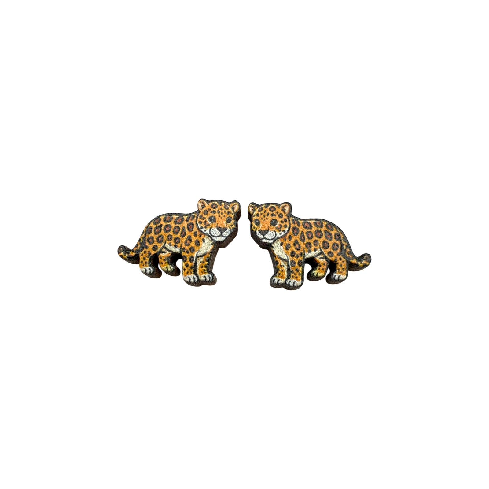 Jaguar Cub Stud Earrings #3417