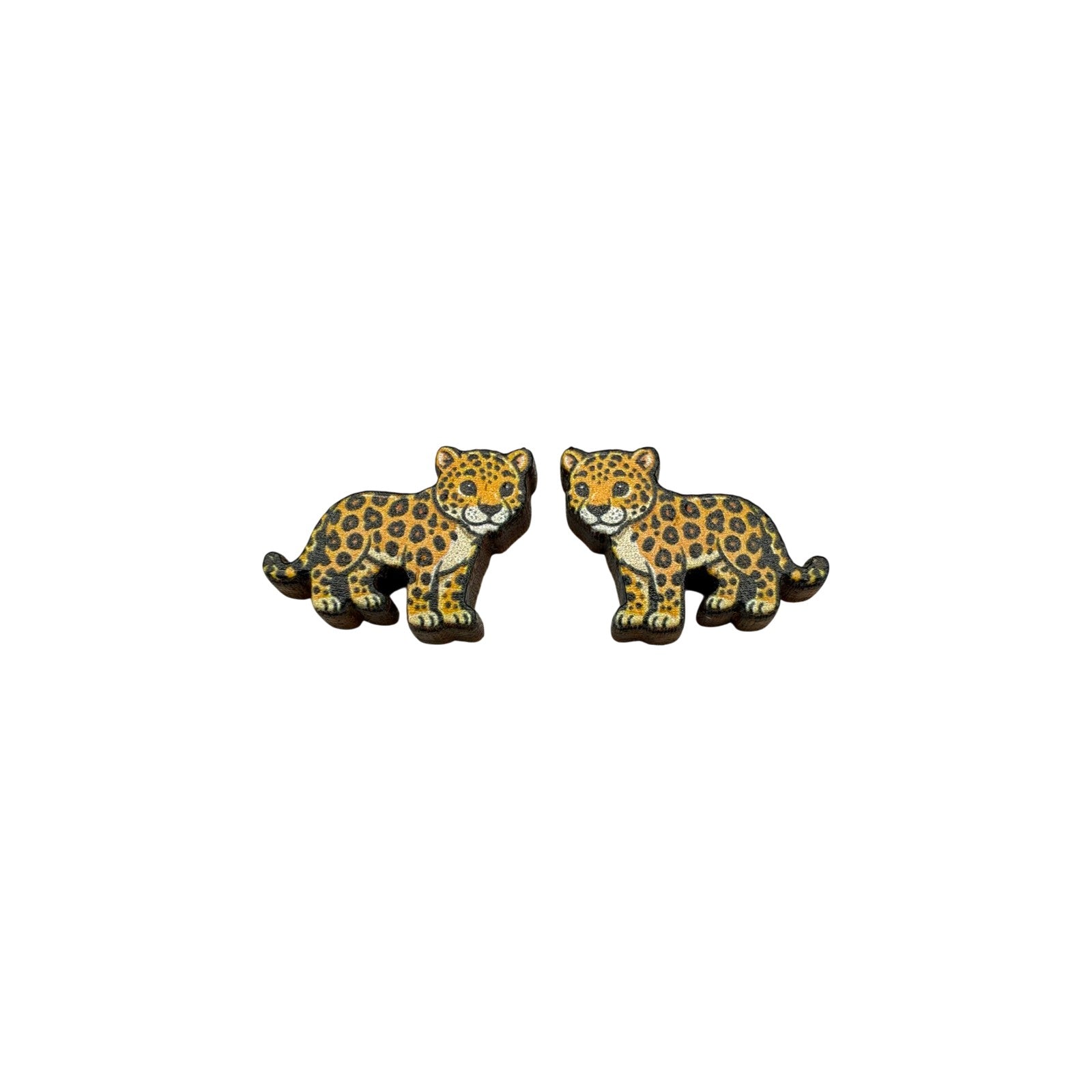 Jaguar Cub Stud Earrings #3417
