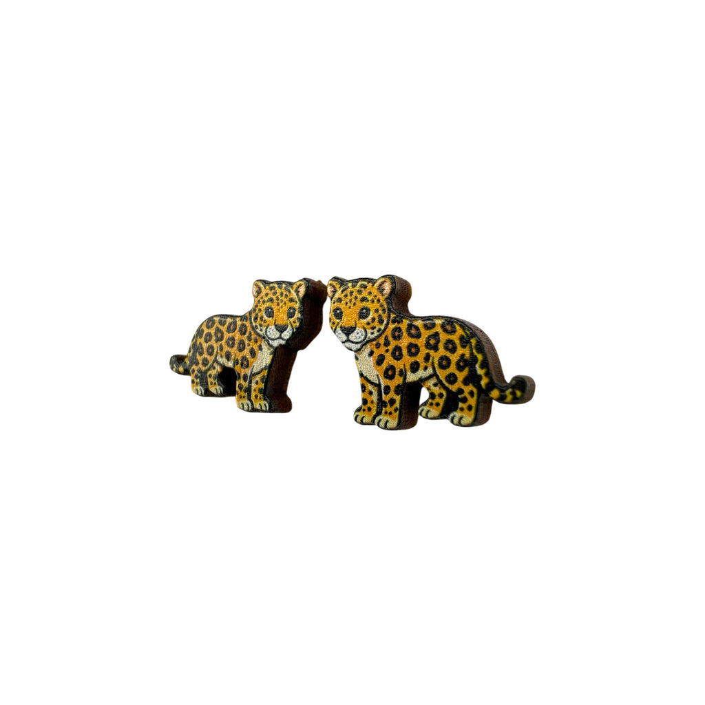 Jaguar Cub Stud Earrings #3417
