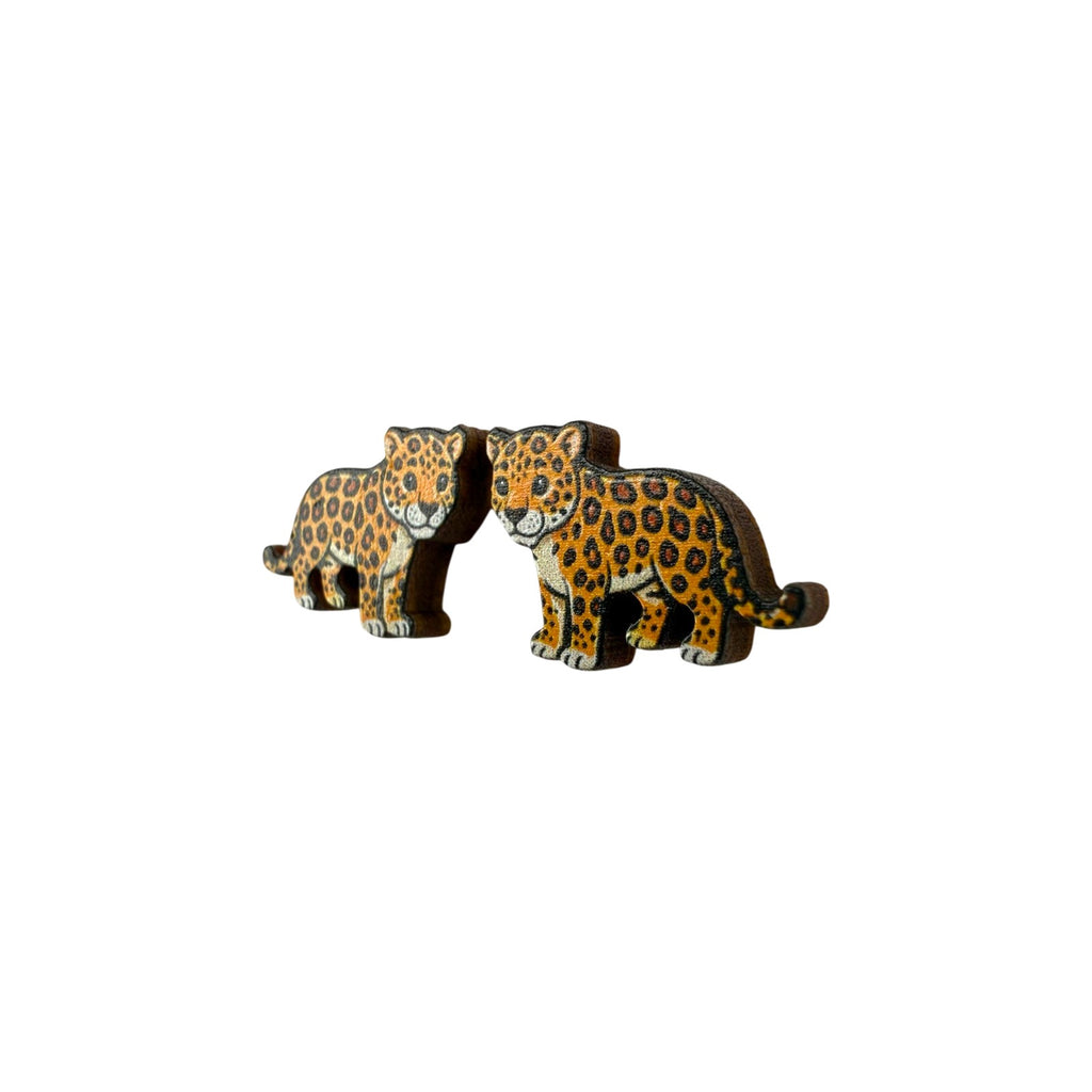 Jaguar Cub Stud Earrings #3417
