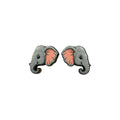 Elephant Profile Stud Earrings #3422