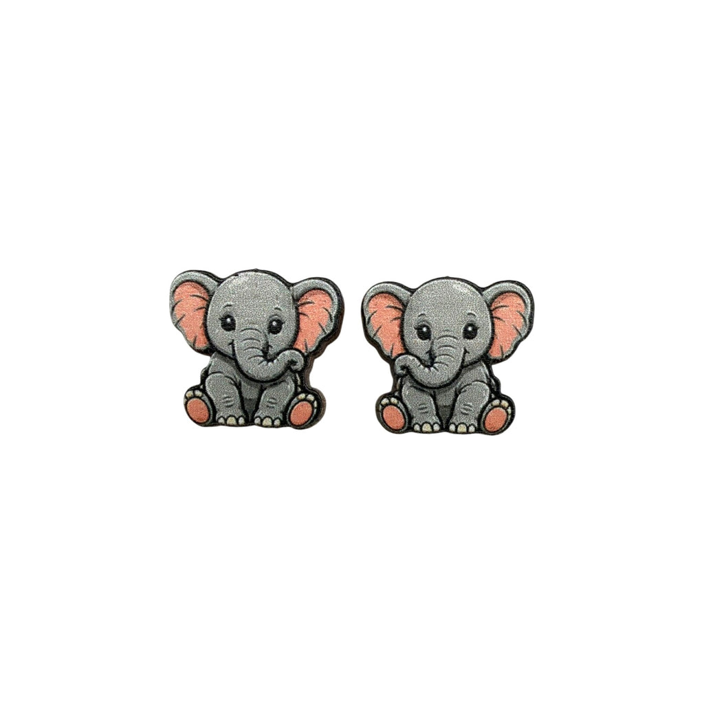 Sitting Pretty Elephant Stud Earrings #3423