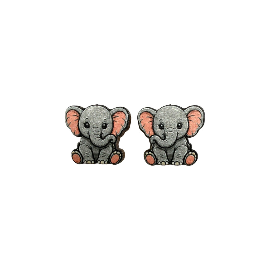 Sitting Pretty Elephant Stud Earrings #3423