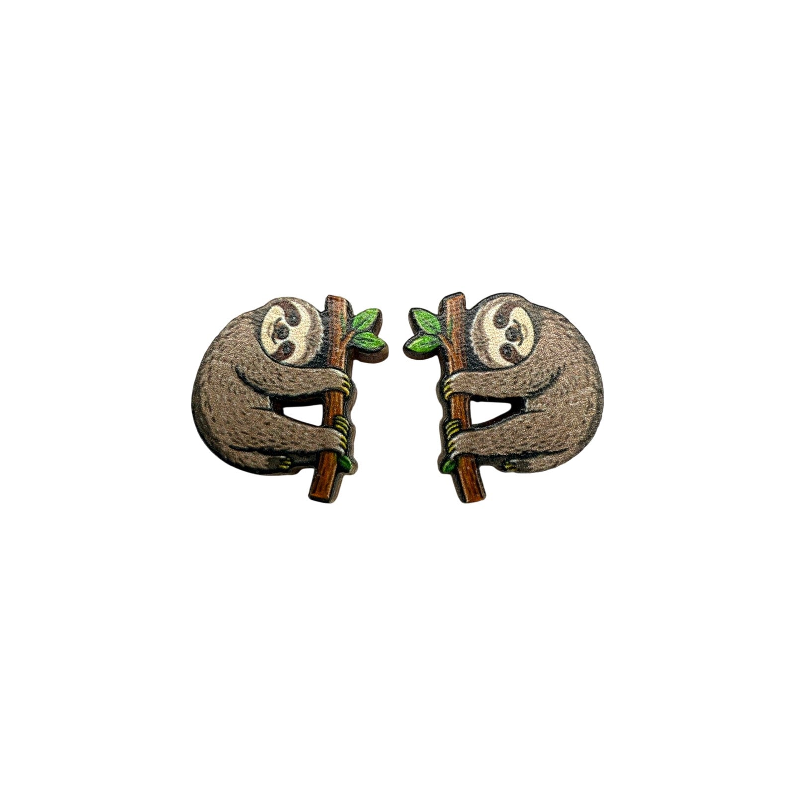 Slow Day Sloth Stud Earrings #3424