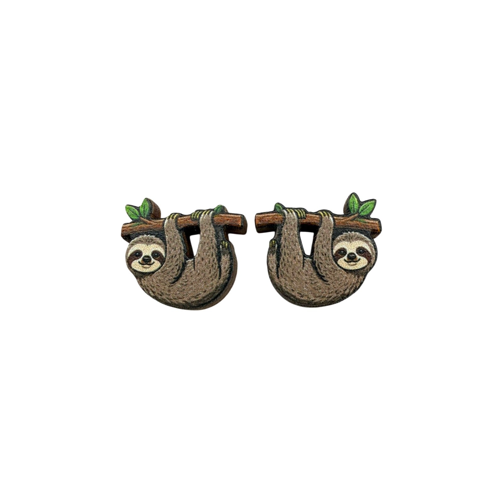 Slow Day Sloth Stud Earrings #3424
