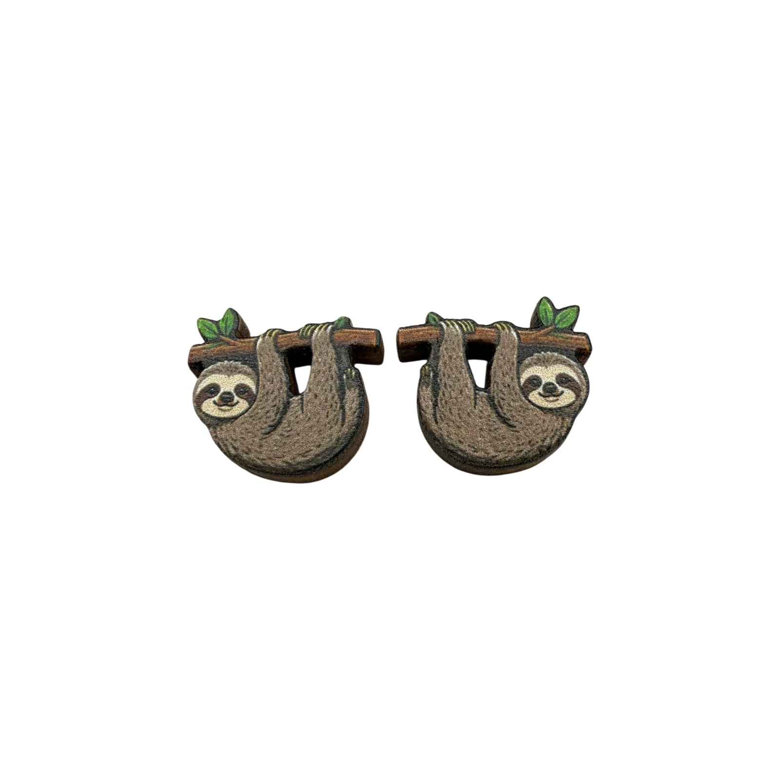 Slow Day Sloth Stud Earrings #3424