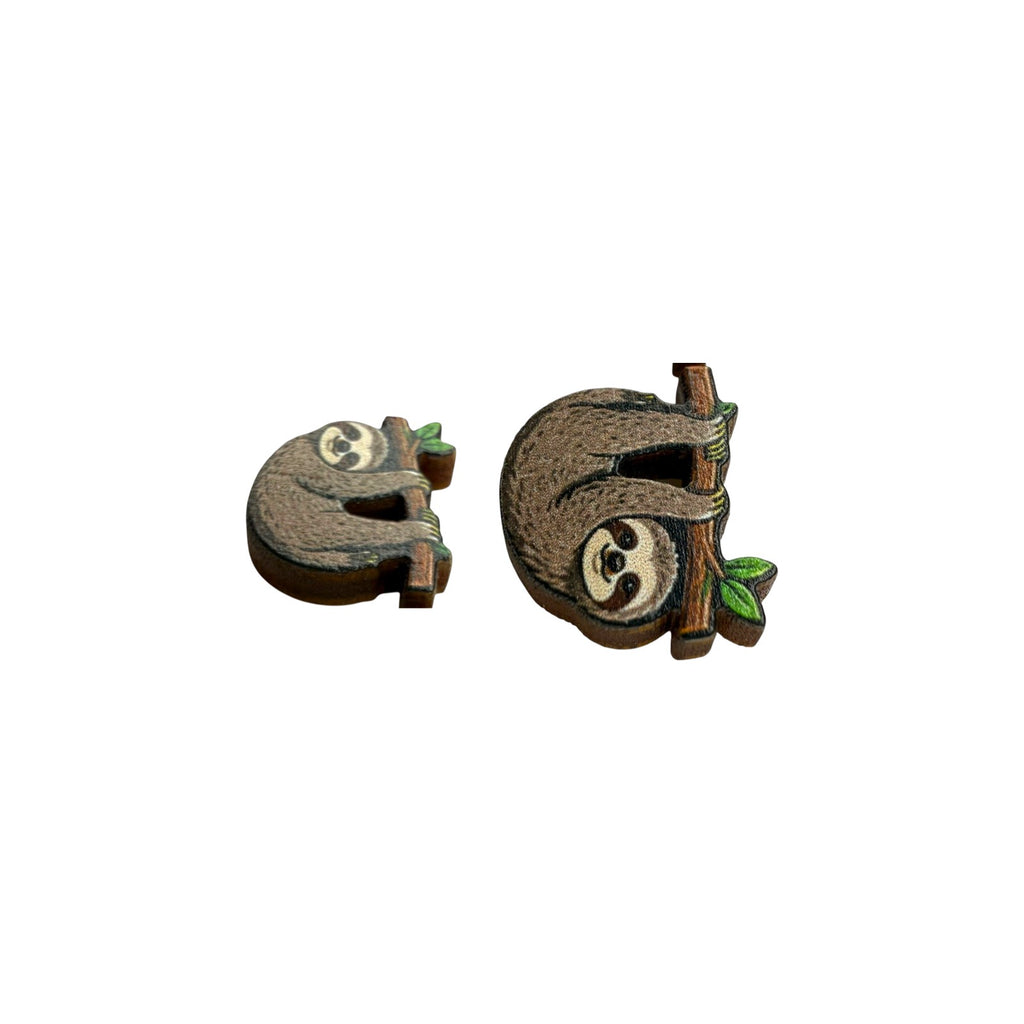 Slow Day Sloth Stud Earrings #3424