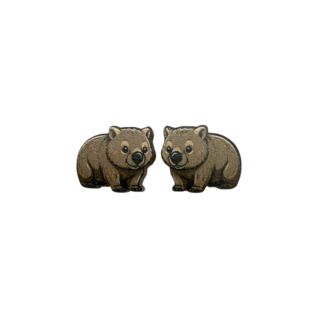 Cozy Wombat Stud Earrings #3427