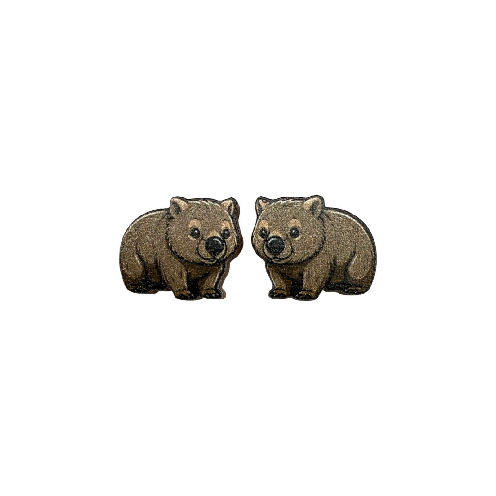 Cozy Wombat Stud Earrings #3427