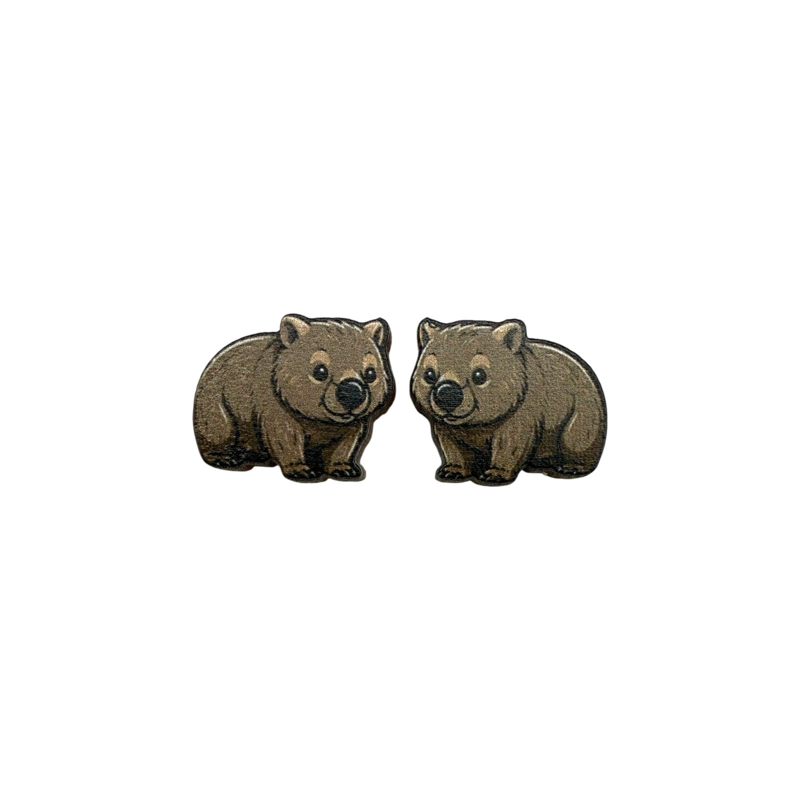 Cozy Wombat Stud Earrings #3427