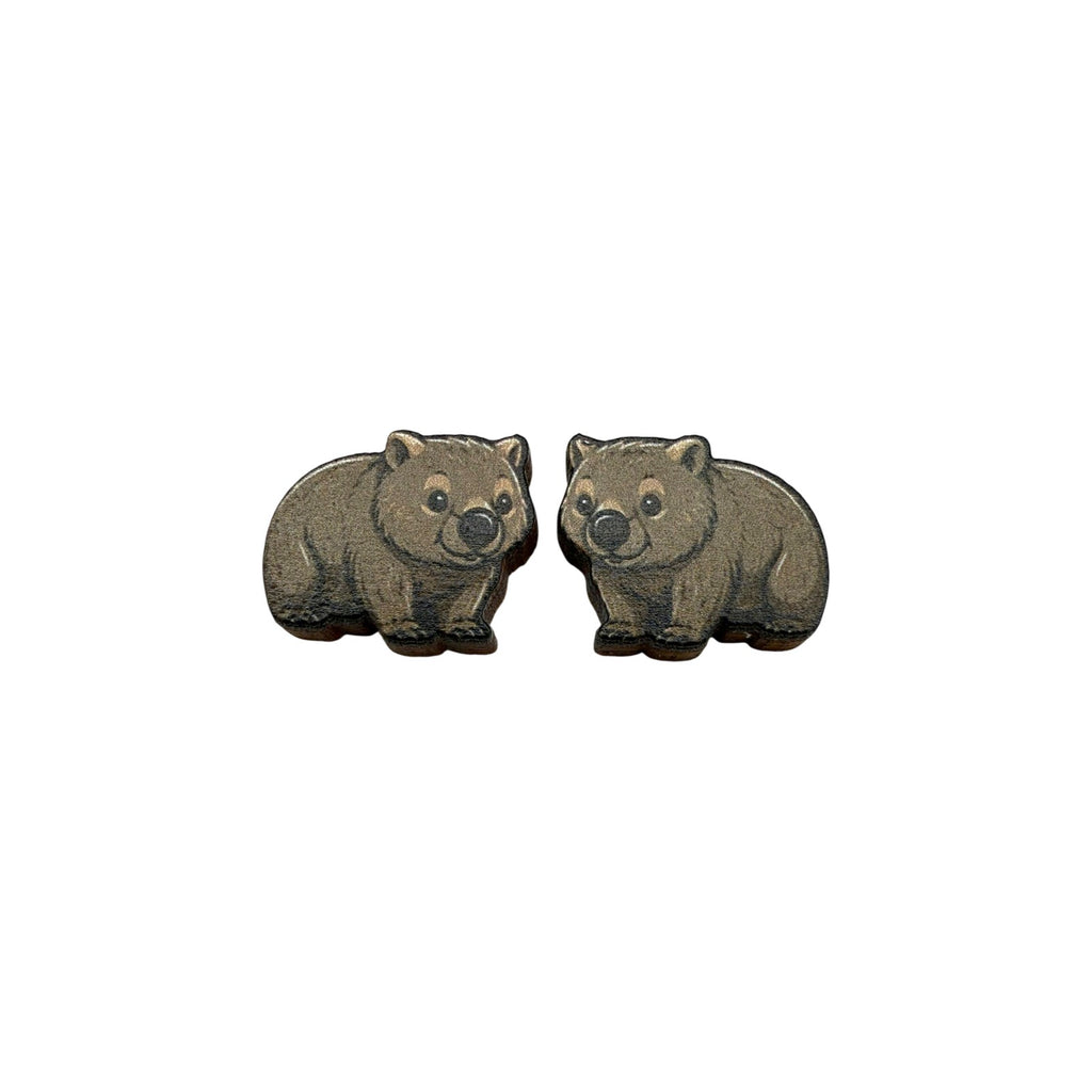 Cozy Wombat Stud Earrings #3427