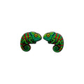Cool Chameleon Stud Earrings #3429