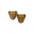 Lion Cub Eyes Stud Earrings #3432
