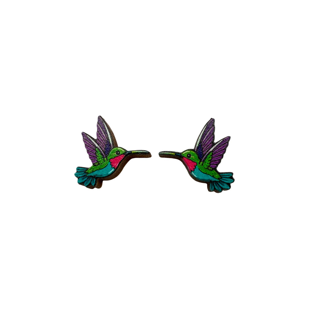 Jewel Hummingbird Stud Earrings #3434