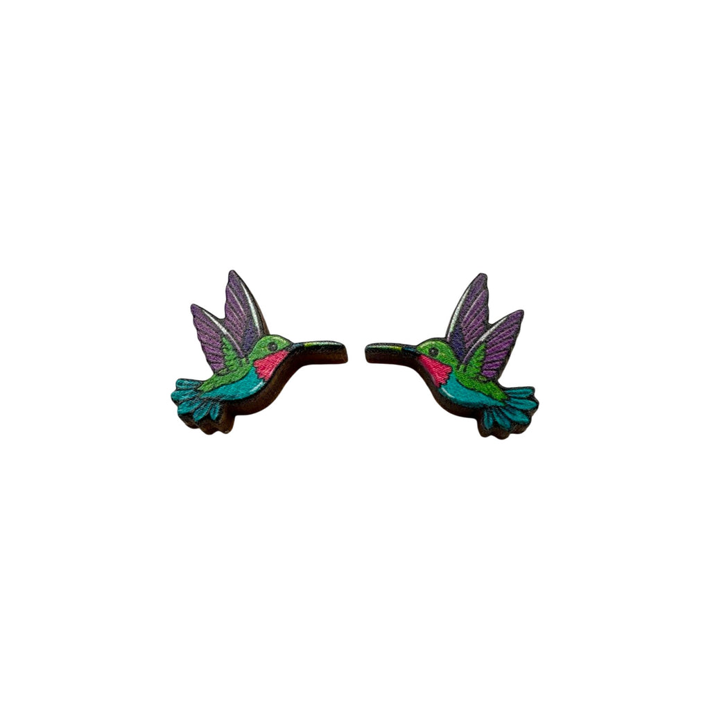 Jewel Hummingbird Stud Earrings #3434