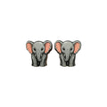Pink Ear Elephant Stud Earrings #3437