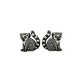 Ring-Tailed Lemur Stud Earrings #3440