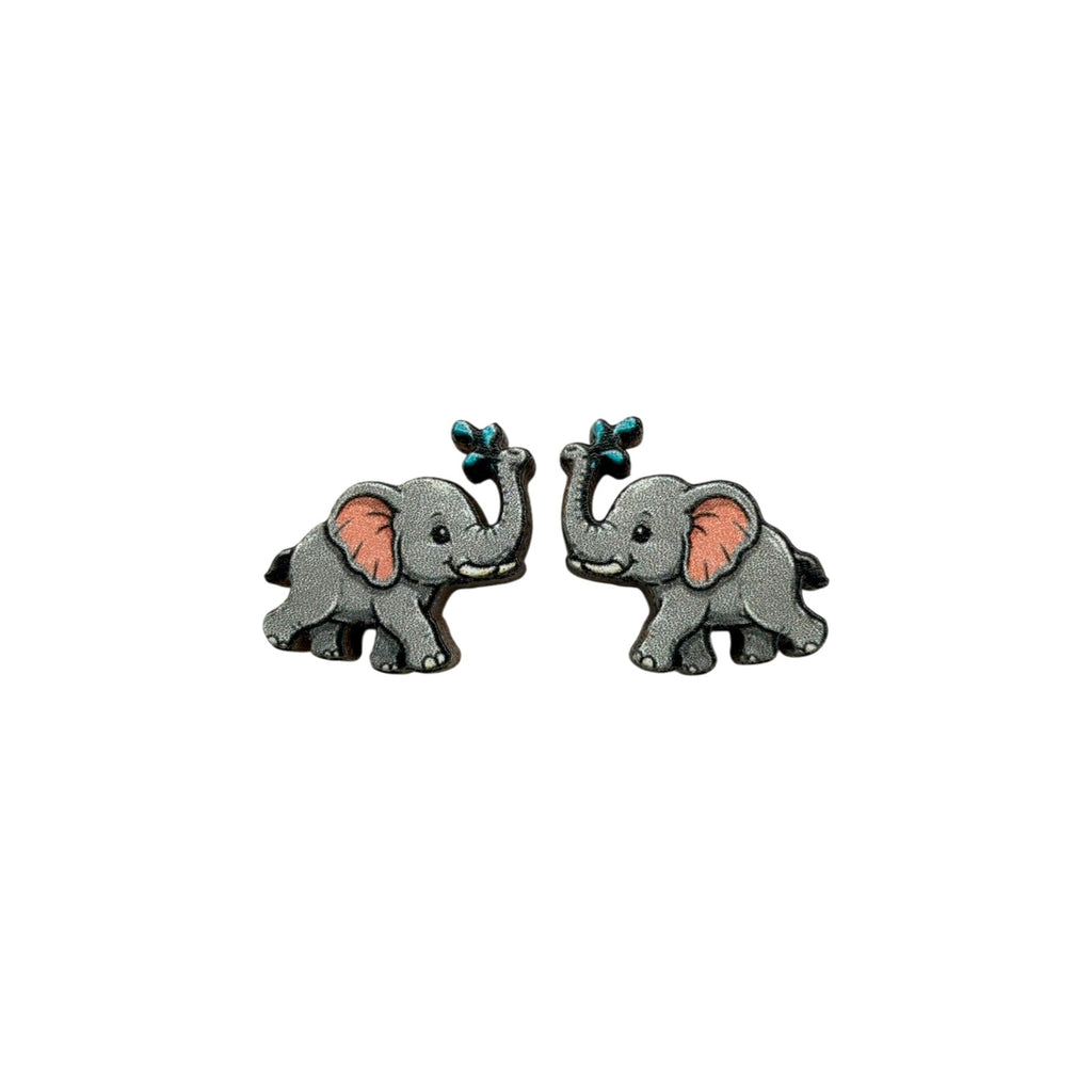 Butterfly Kiss Elephant Stud Earrings #3441