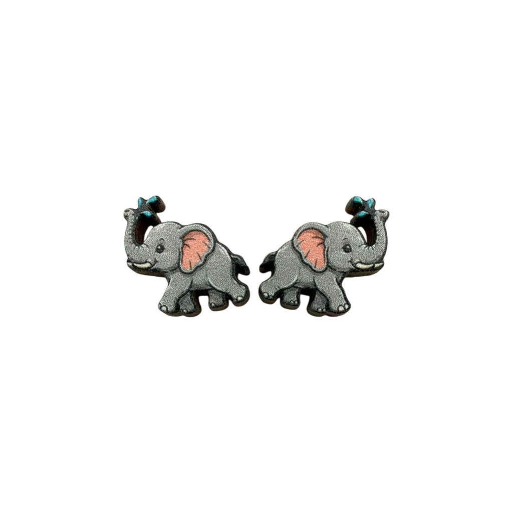 Butterfly Kiss Elephant Stud Earrings #3441