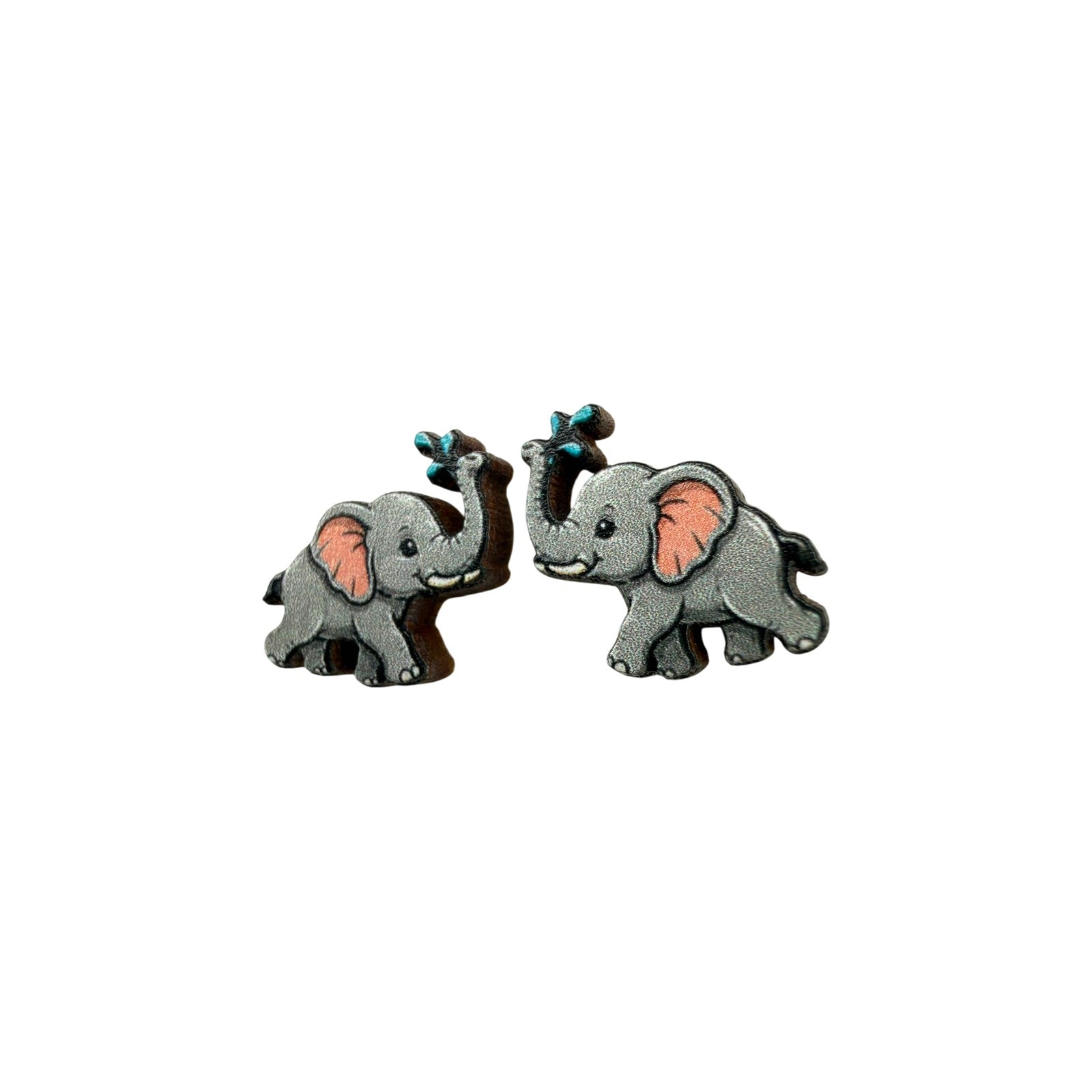Butterfly Kiss Elephant Stud Earrings #3441