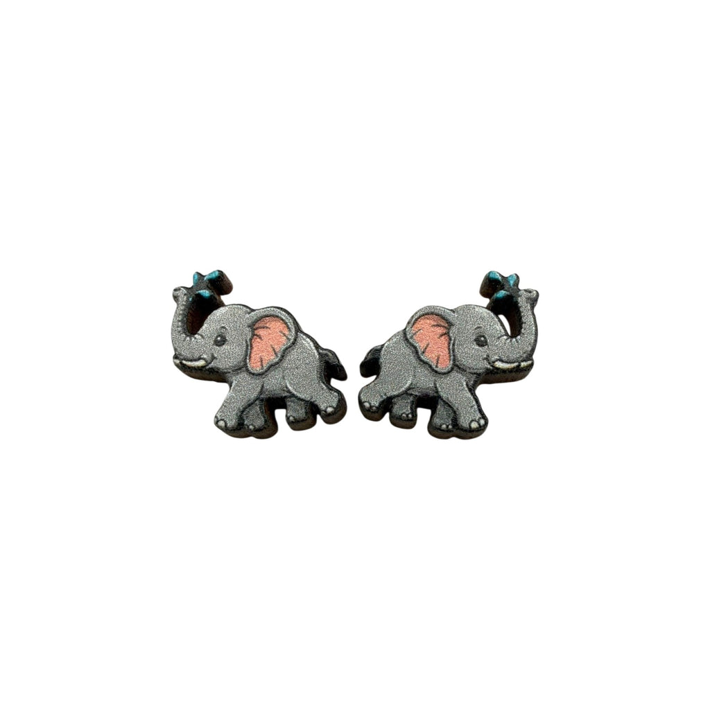 Butterfly Kiss Elephant Stud Earrings #3441