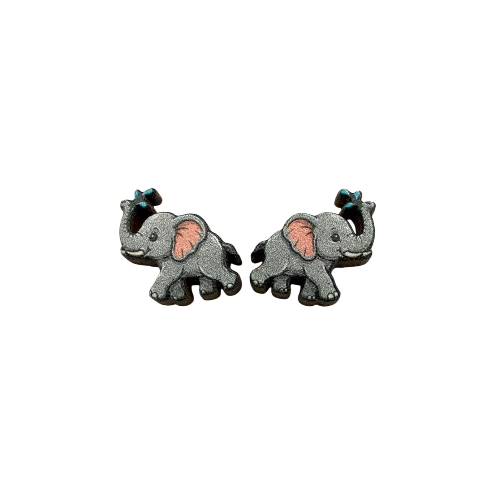 Butterfly Kiss Elephant Stud Earrings #3441