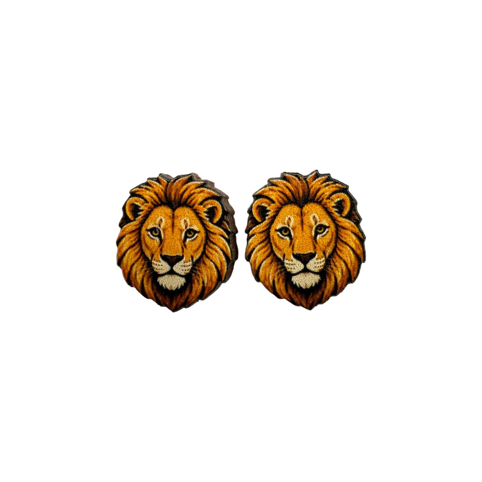 Mane Event Lion Stud Earrings #3444