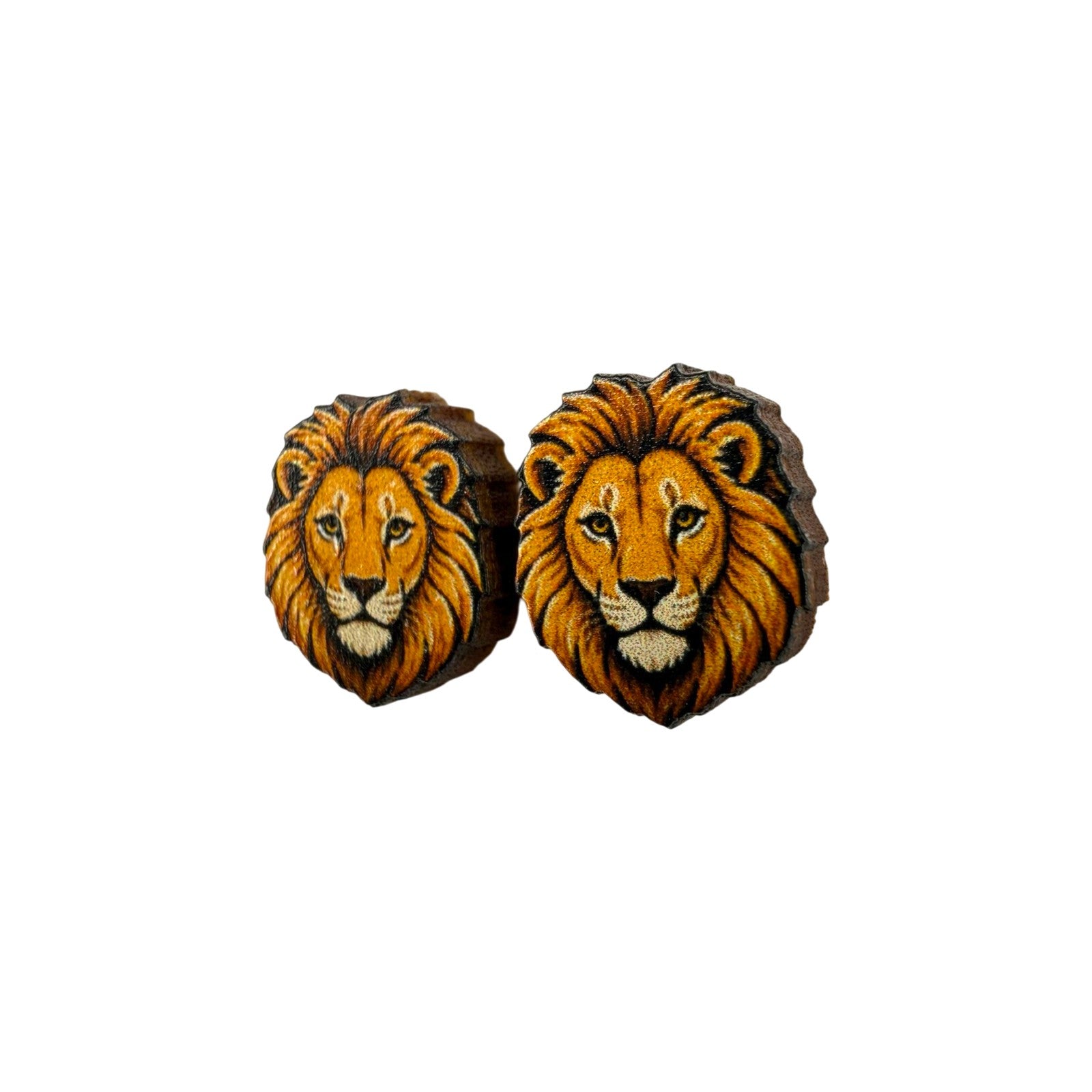 Mane Event Lion Stud Earrings #3444