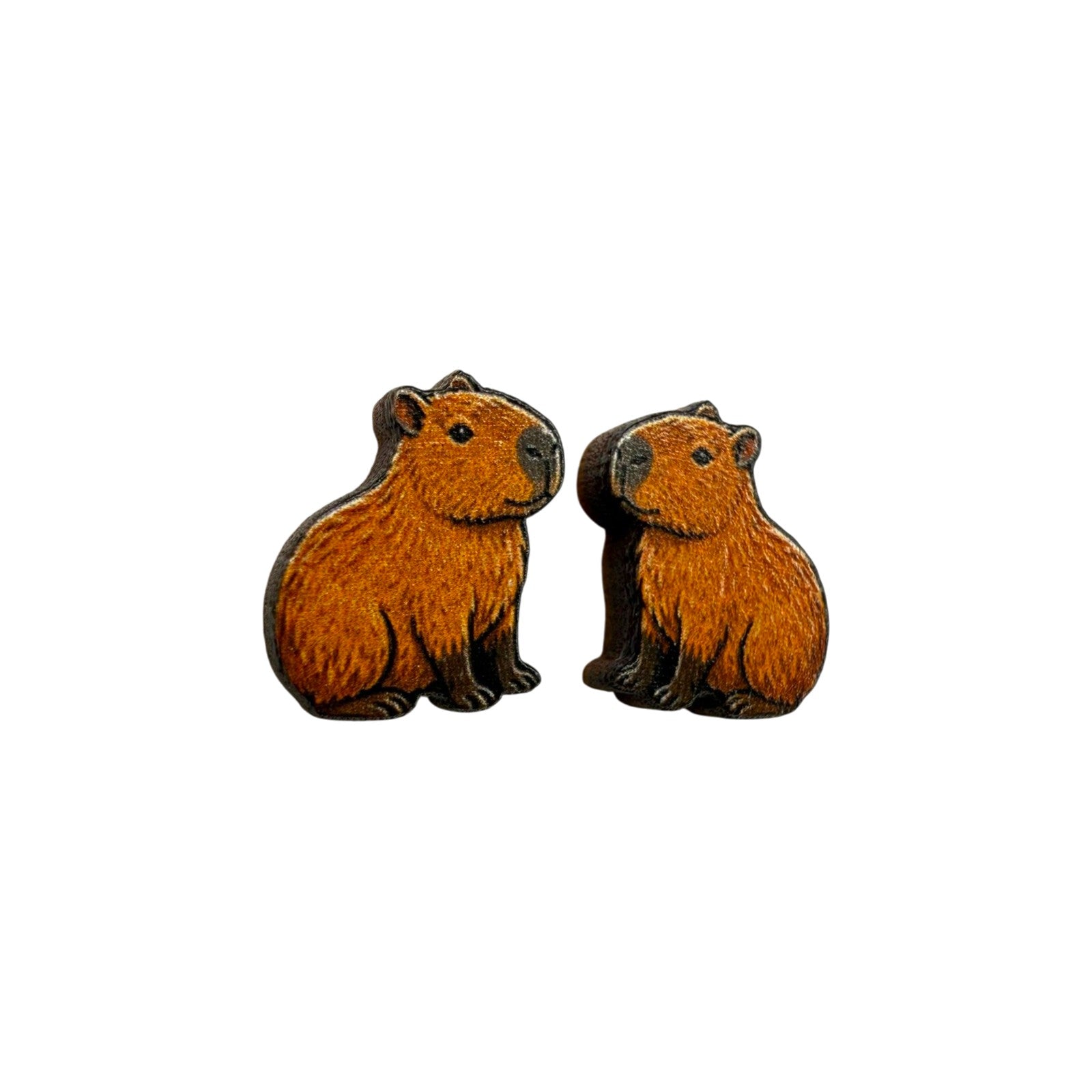 Capybara Chill Stud Earrings #3448