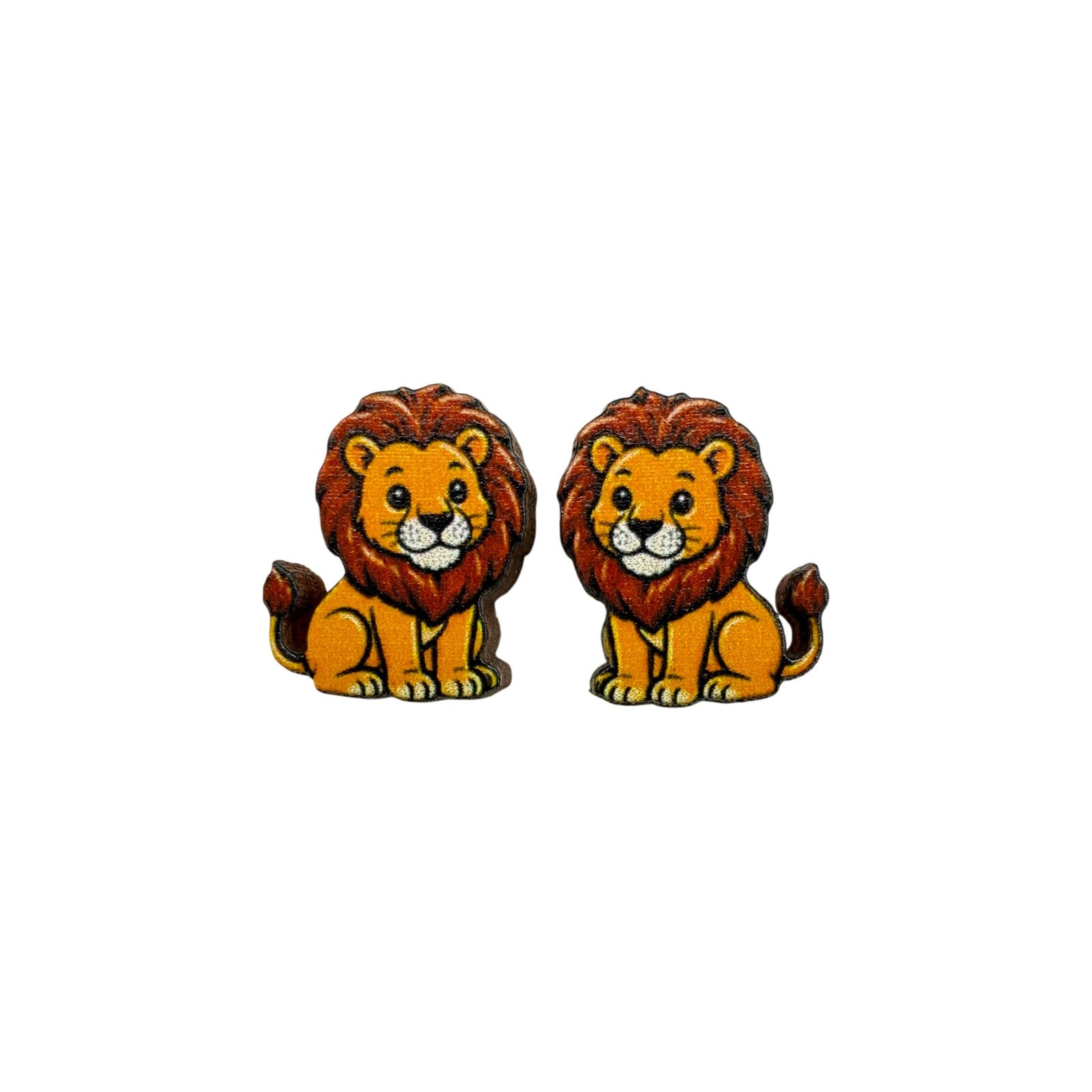 Storybook Lion Stud Earrings #3450