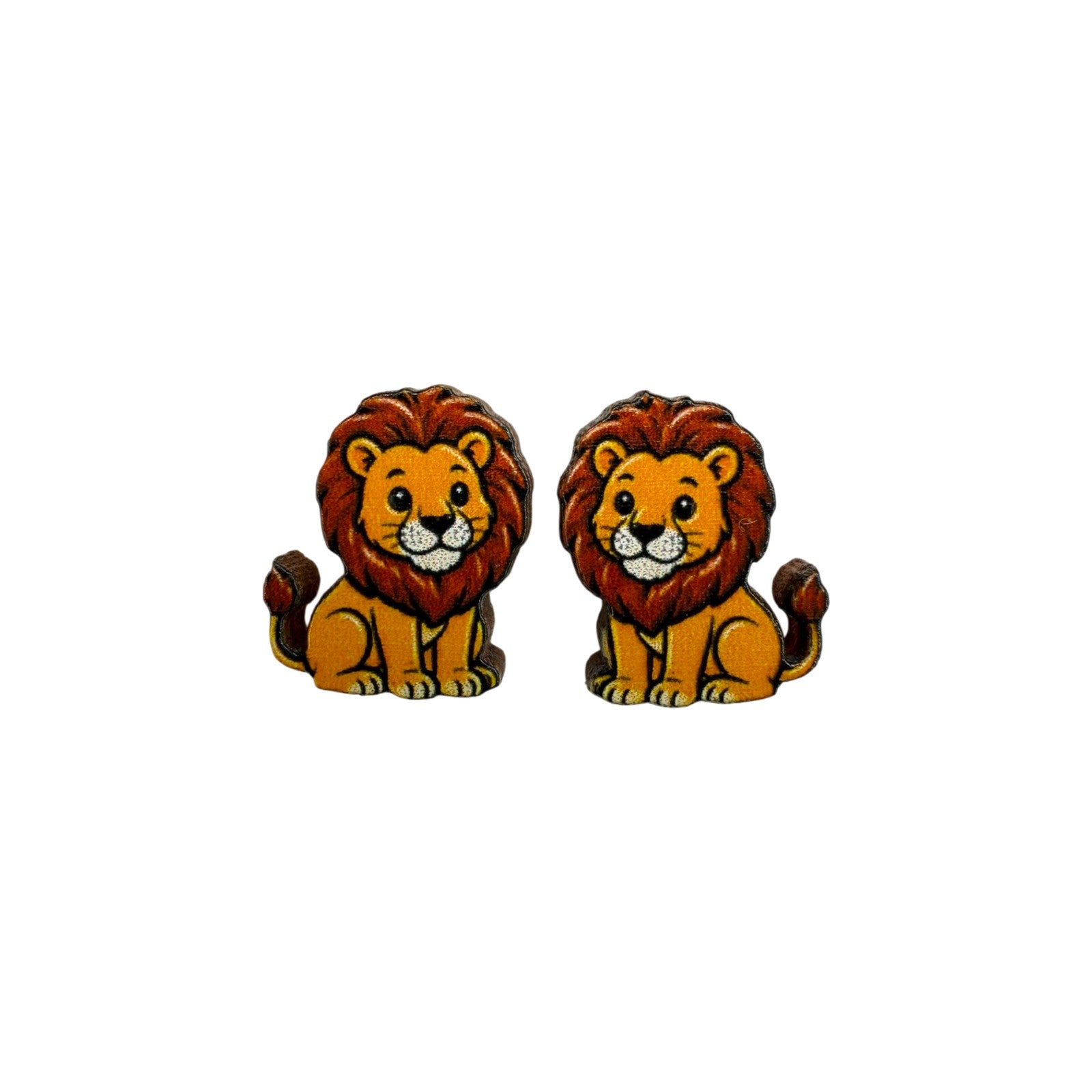 Storybook Lion Stud Earrings #3450