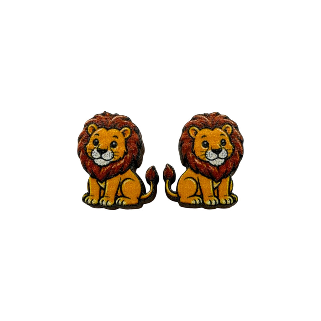 Storybook Lion Stud Earrings #3450