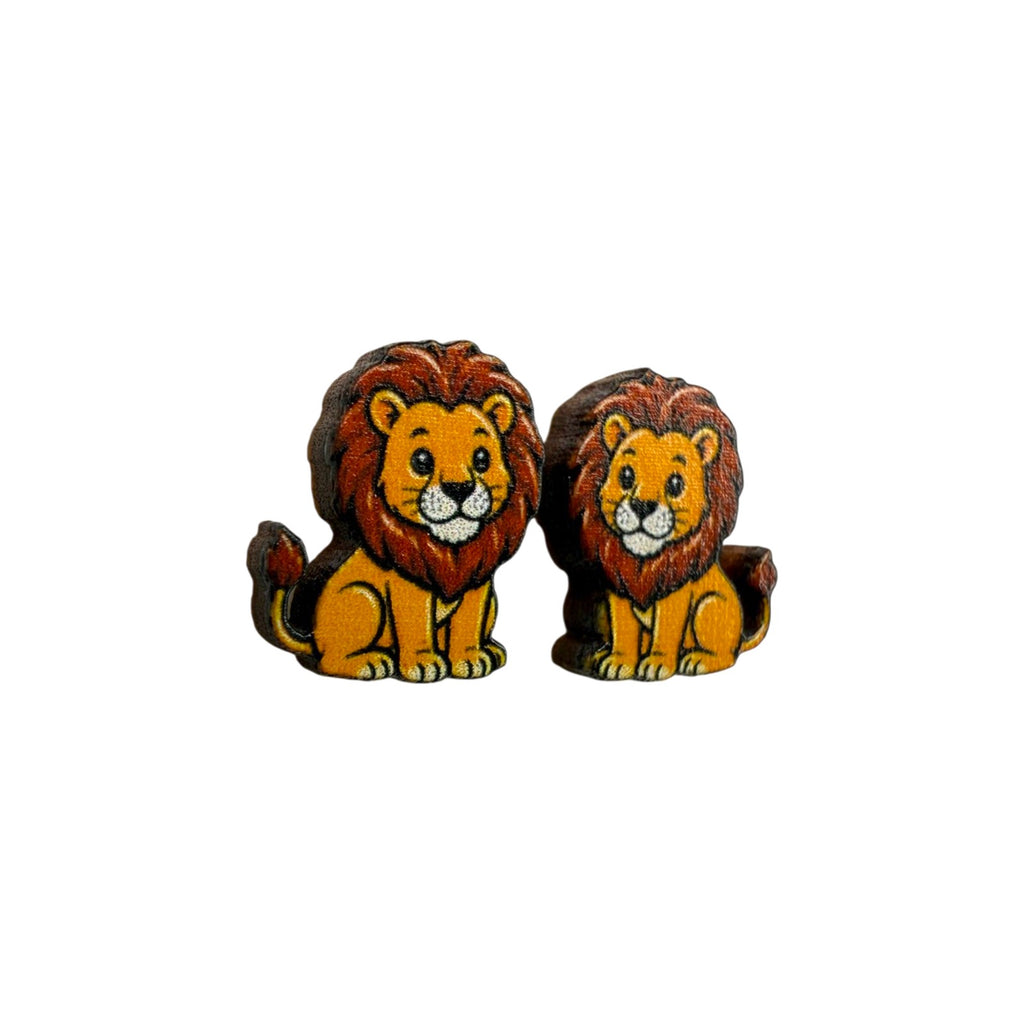 Storybook Lion Stud Earrings #3450