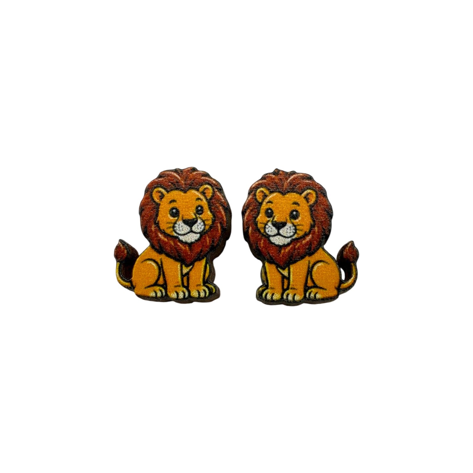 Storybook Lion Stud Earrings #3450