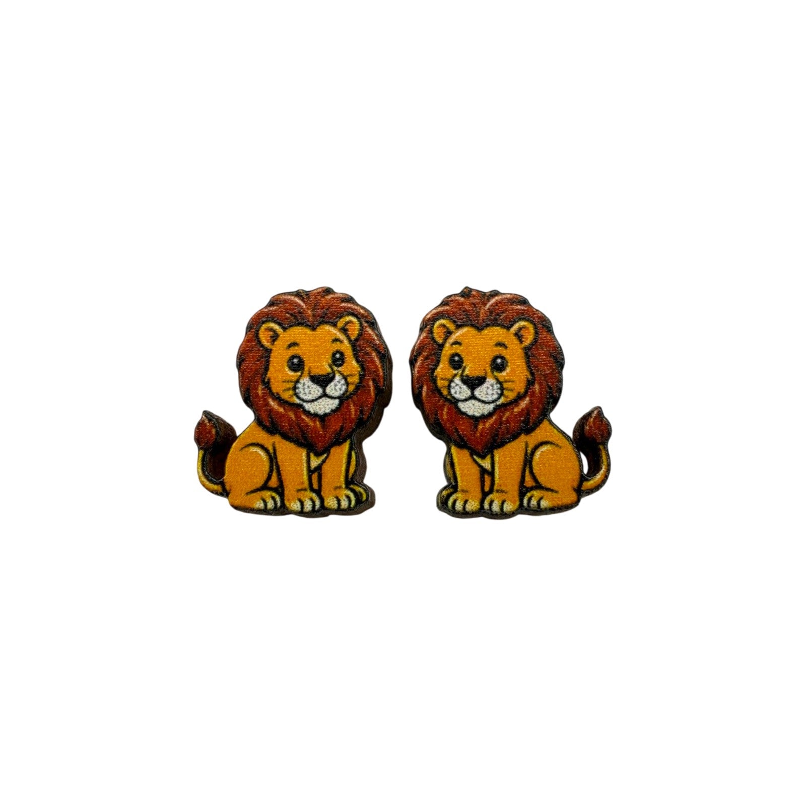 Storybook Lion Stud Earrings #3450