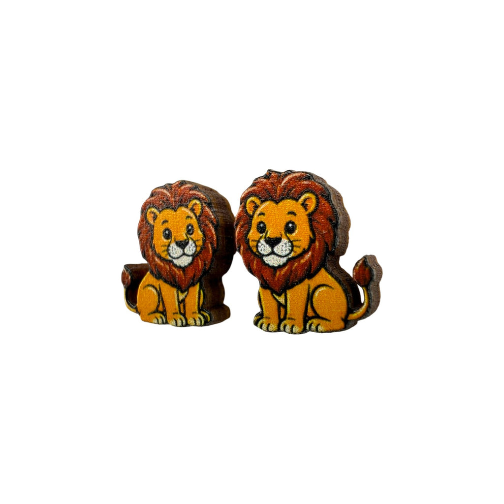 Storybook Lion Stud Earrings #3450