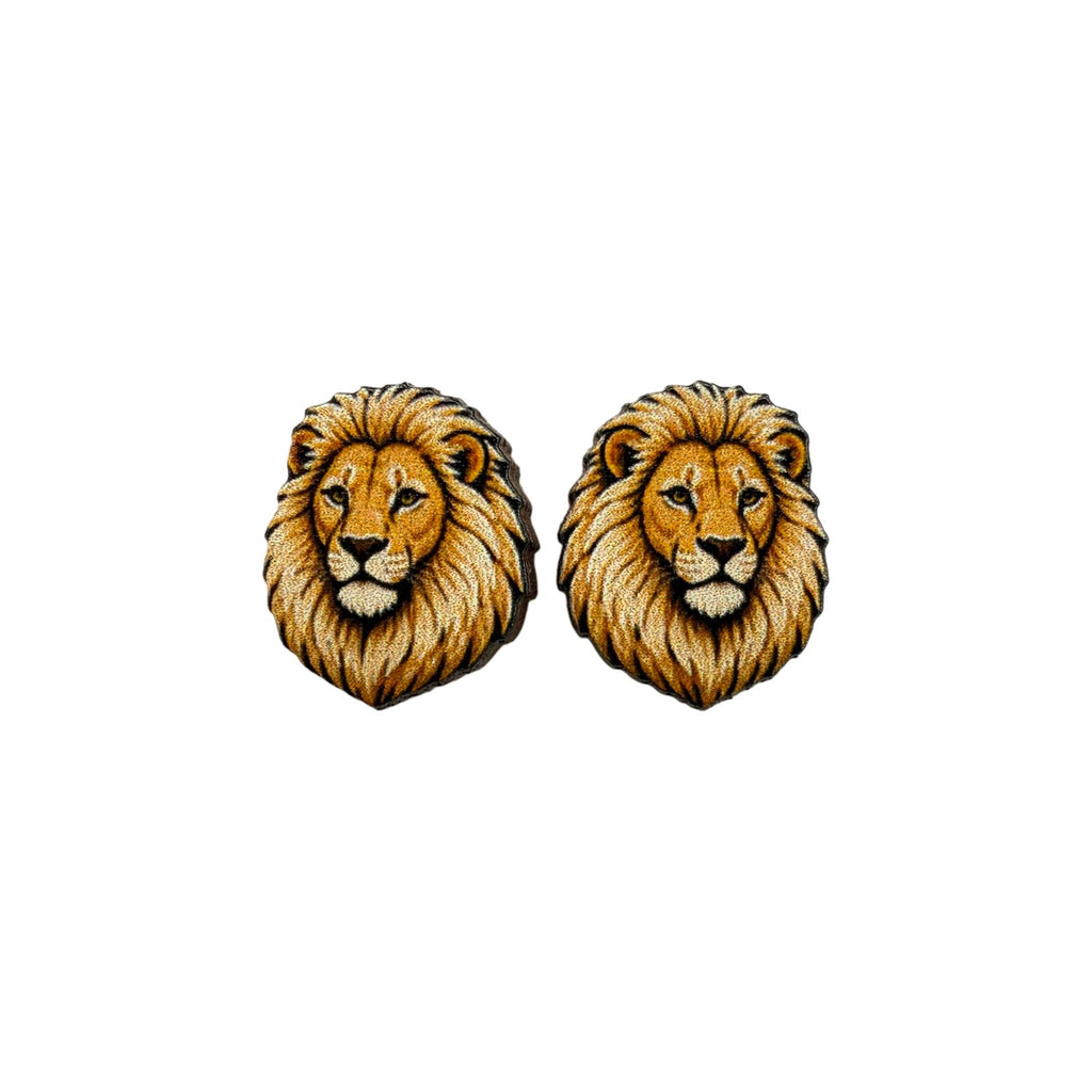 Sandy Mane Lion Stud Earrings #3451