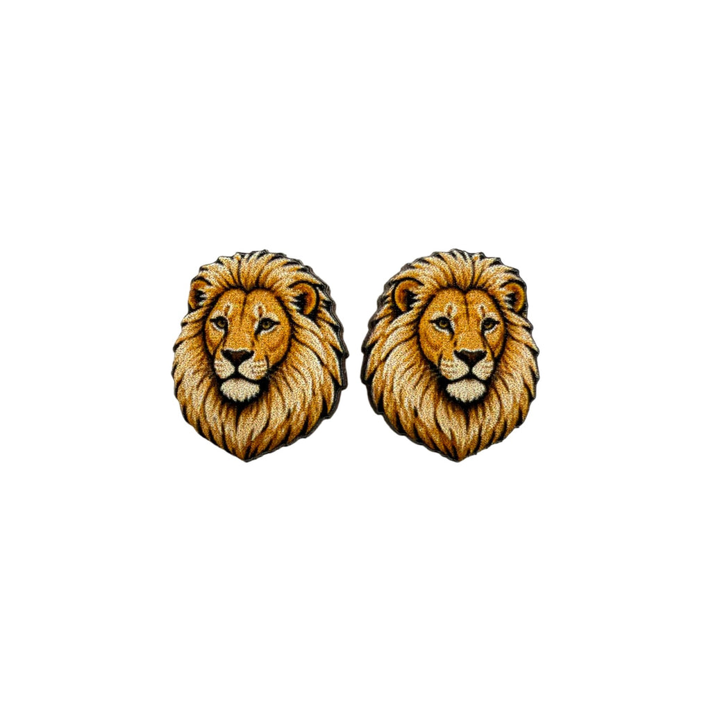 Sandy Mane Lion Stud Earrings #3451